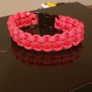 9 inch Paracord bracelet- Red
